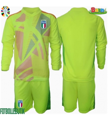 Italien Målvakt Hemmaställ Barn EM 2024 Långärmad (+ Korta byxor)